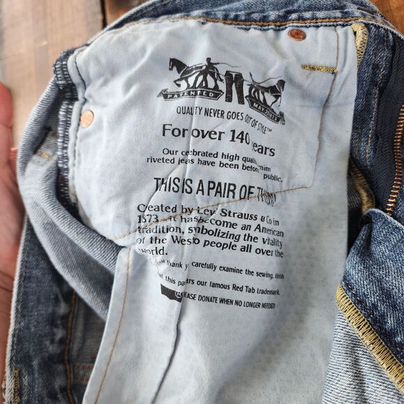 Levi 541 W32 L34 Men's Blue Jeans 100% Cotton Medium Wash Denim Pants - Picture 11 of 11